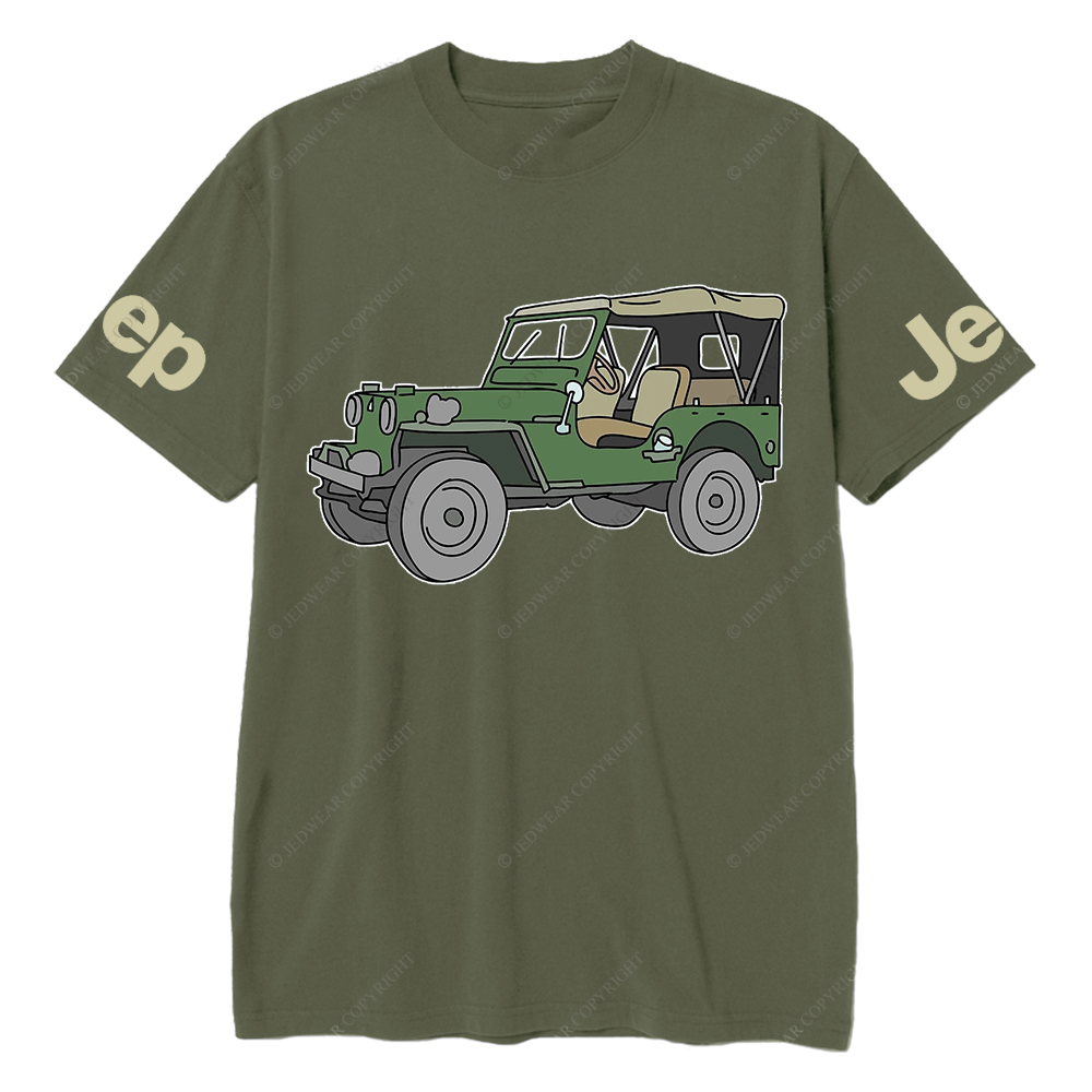 Cartoon Colorful Hand-Painted Jp T-Shirt