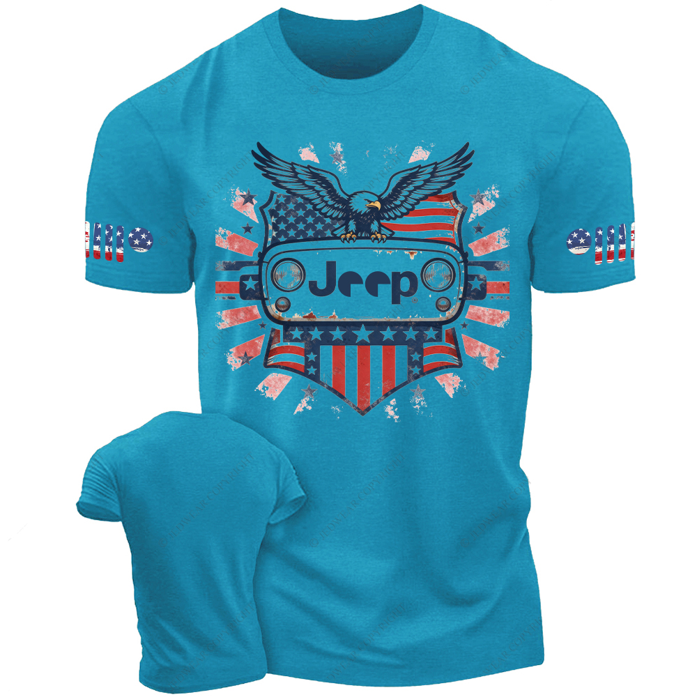 Eagle American Flag Grill Jp T-Shirt