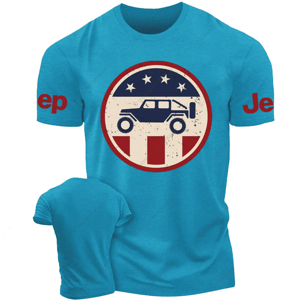 Patriotic Off-Road Adventure Vehicle Jp T-Shirt