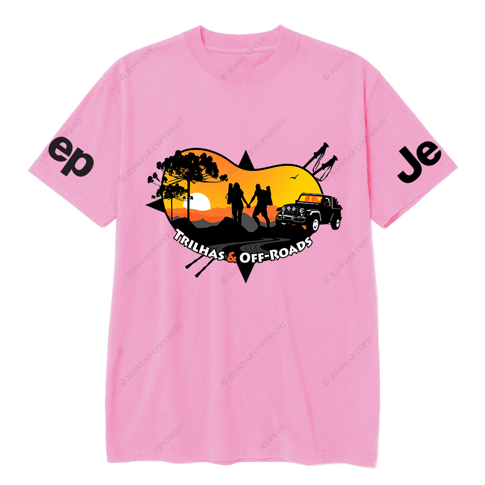 Trilhas Off-Roads Adventure Couples Camping JP T-Shirt
