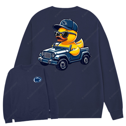 Penn State University Duck Jp Crew Neck Sweatshirt
