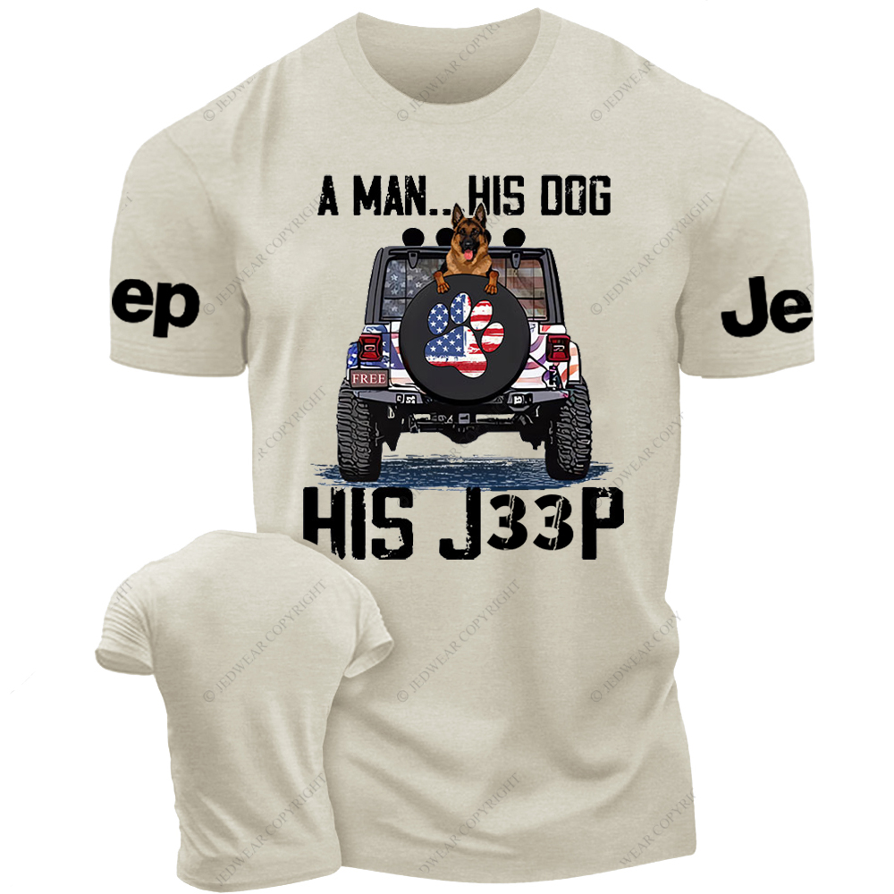 A Man His Dog His Car German Shepherd Jp T-Shirt