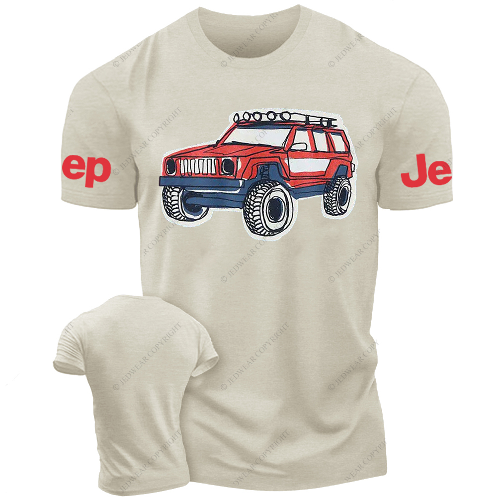 Colorful Hand-Painted 4x4 Jp T-Shirt