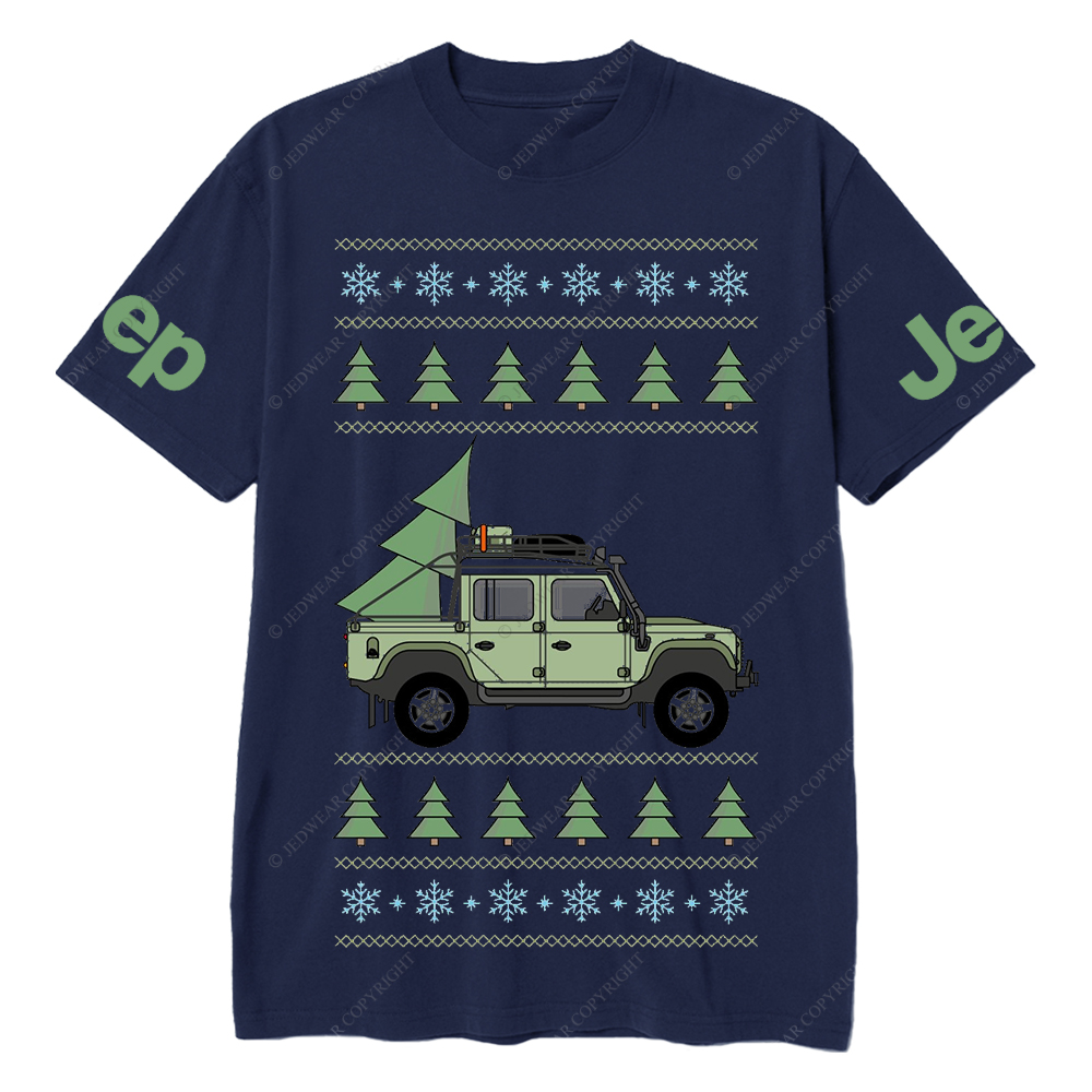 Offroad Pickup Merry Christmas Tree Jp T-Shirt