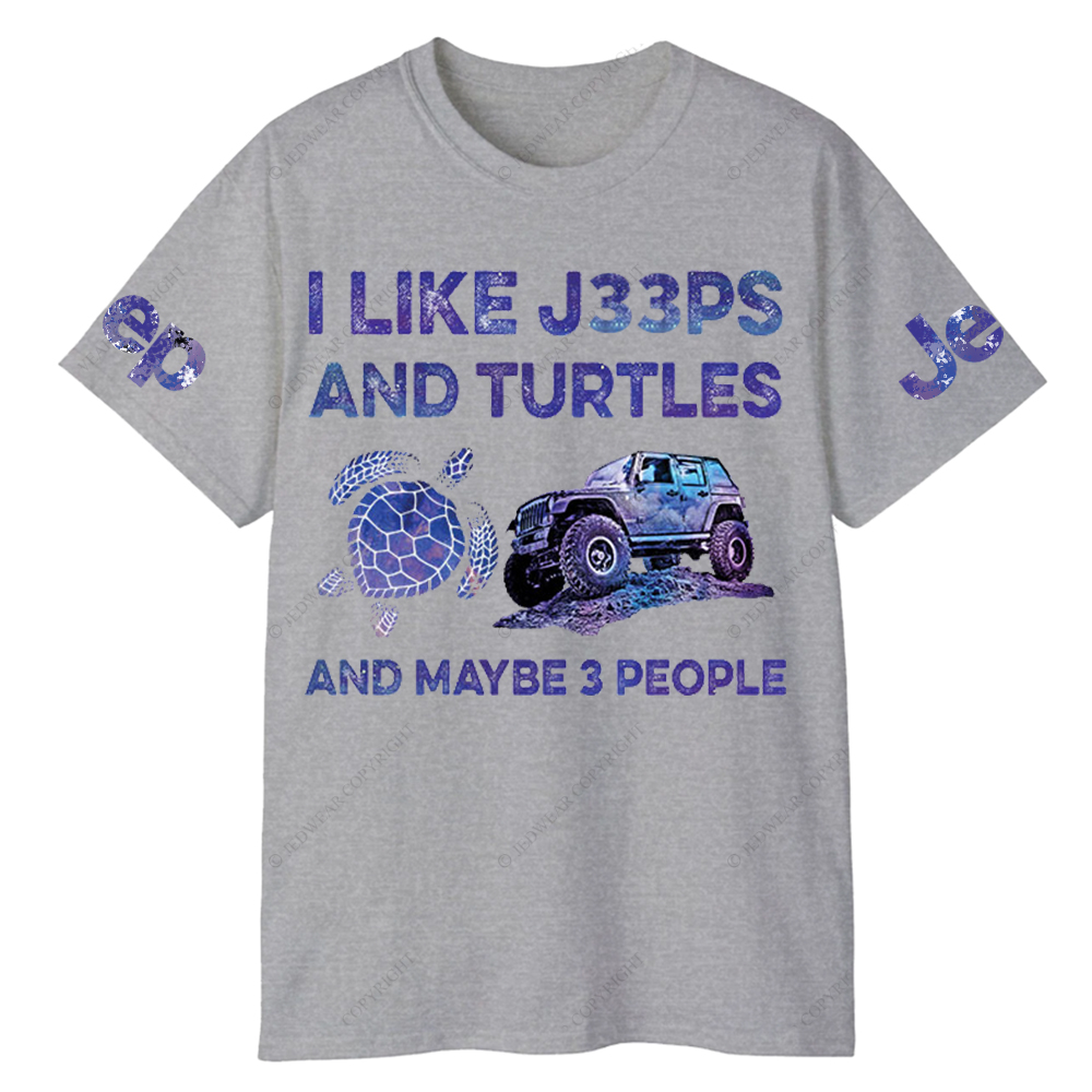I LikeCars And Turtles And Maybe 3 People Jp T-Shirt
