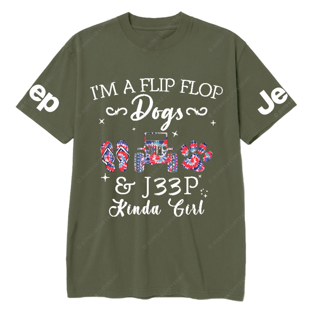 I’m A Flip Flop Dogs Car Kinda Girl Jp T-Shirt