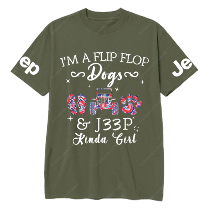 I’m A Flip Flop Dogs Car Kinda Girl Jp T-Shirt