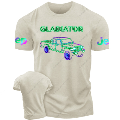 Colorful Neon Lines Gladiator Jp T-Shirt