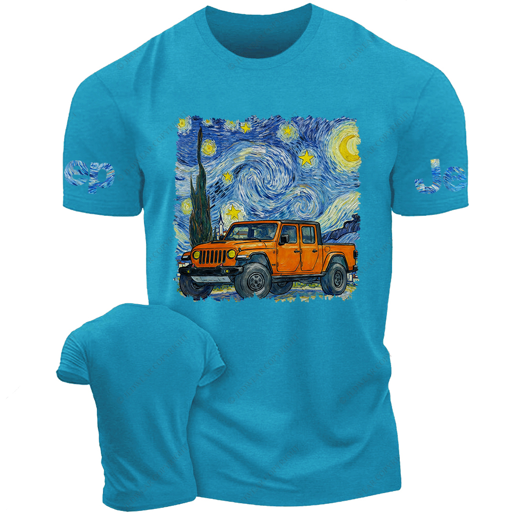  The Starry Night By Van Gogh Canvas Gladiator Jp T-Shirt 