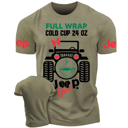 Full Wrap Cold Cup Girl  Jp T-Shirt 