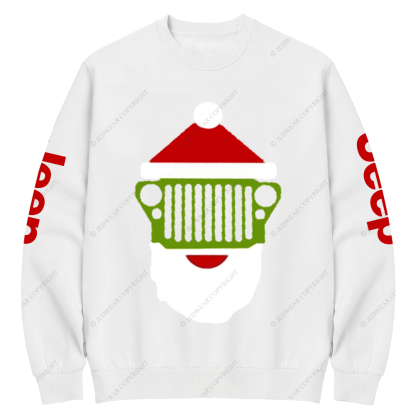Santa Claus Simple Style Xmas Jp Crew Neck Sweatshirt