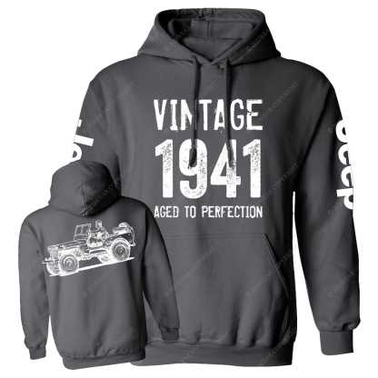 Vintage Aged To Perfection 1941 Jp Casual Hoodie