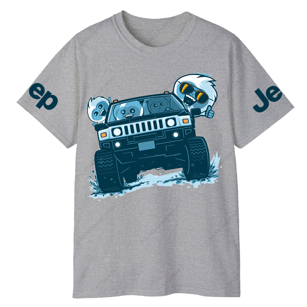Cartoon Funny Driving A Car Jp T-Shirt 