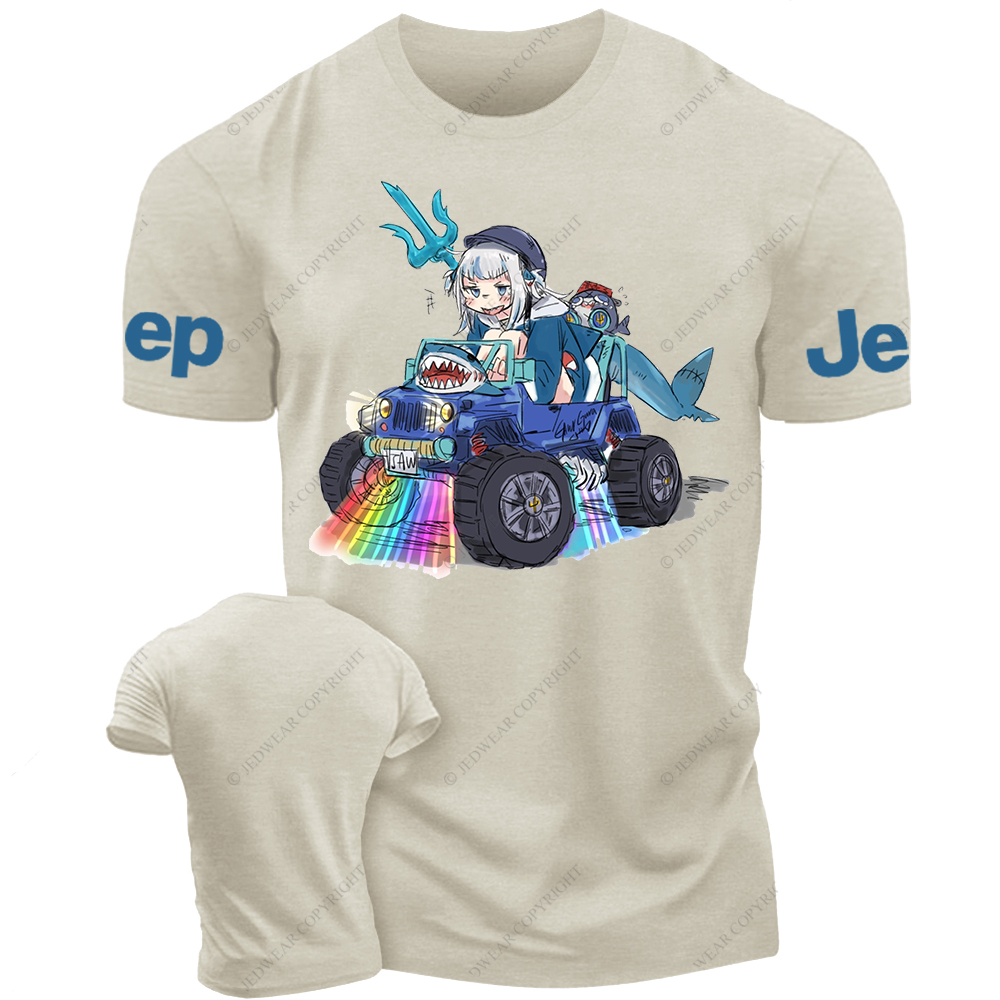 Gooba Cartoon Dolphin Drivering Jp T-Shirt 