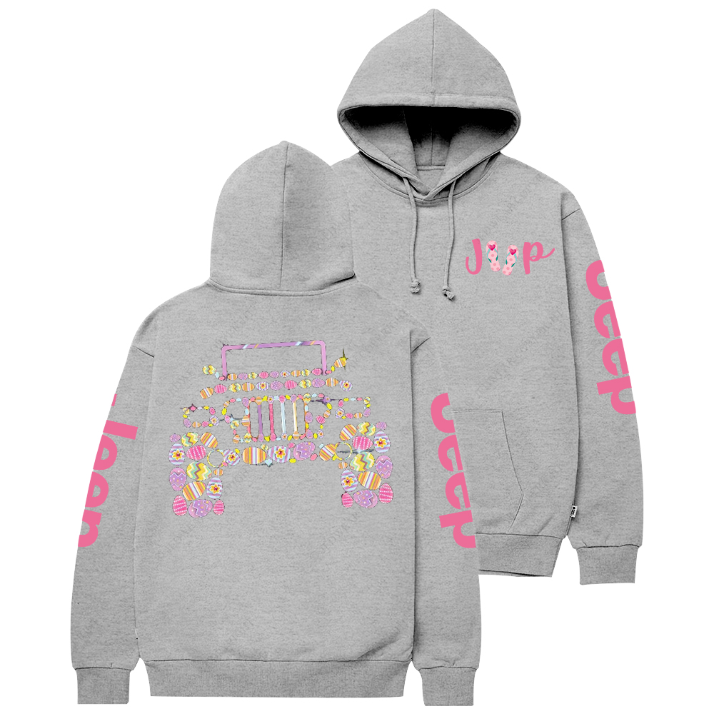 Cute Funny Beach Pink Car Jp Casual Hoodie
