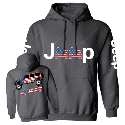 American Flag 4xe Jp Casual Hoodie