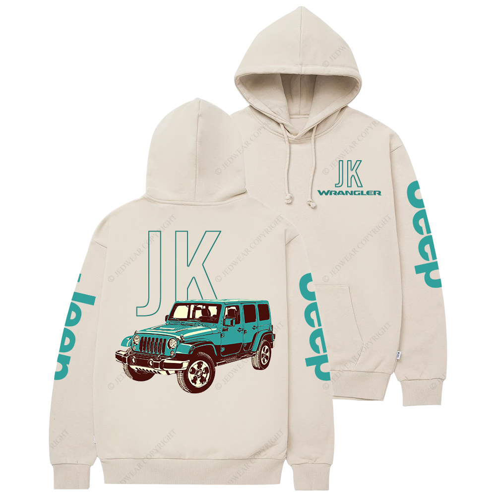 Green Wrangler JK Jp Casual Hoodie