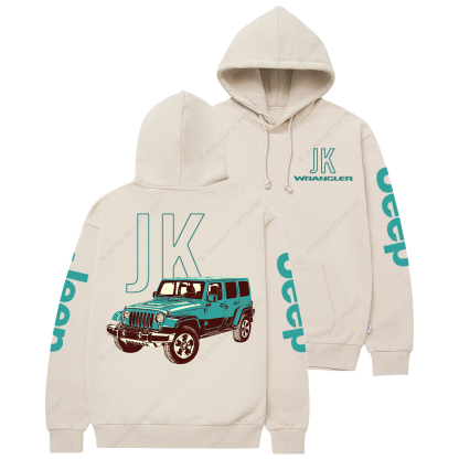 Green Wrangler JK Jp Casual Hoodie