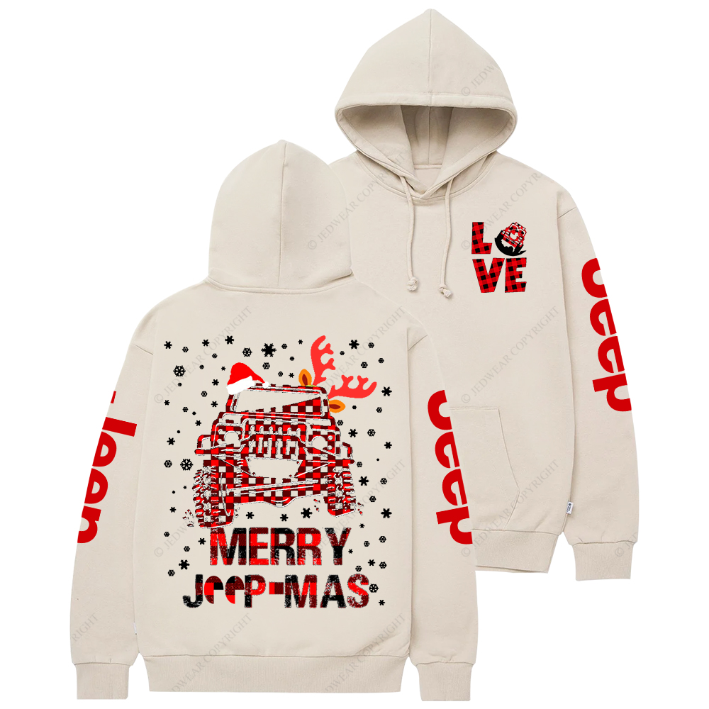 Red Merry Christmas Love Duck Jp Casual Hoodie
