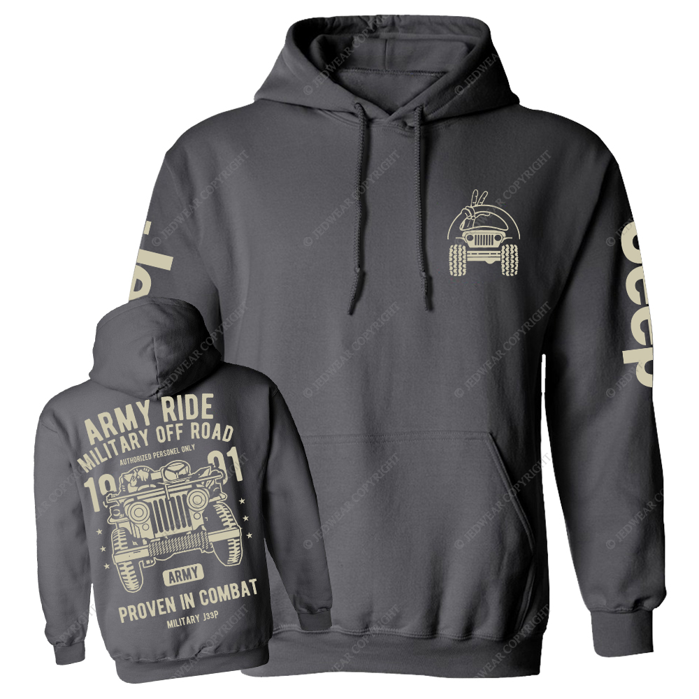 Army Ride Military Off Road 1991 Jp Casual Hoodie