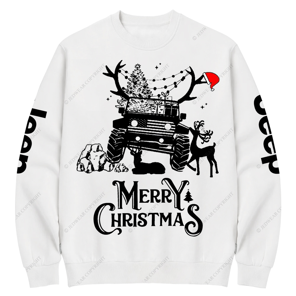 Christmas American Off Road 4x4 Car Jp Crew Neck Sweatshirt