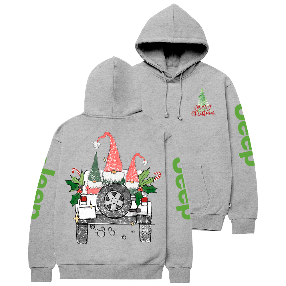 Gnomes Merry Christmas Watercolor Jp Casual Hoodie
