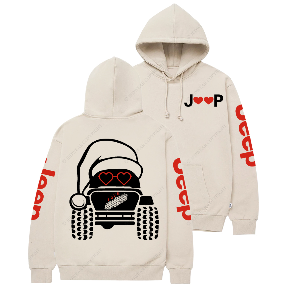 Christmas Off-Road 4x4 Santa Claus Jp Casual Hoodie