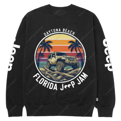 Daytona Beach Florida Jam 2025 Jp Crew Neck Sweatshirt