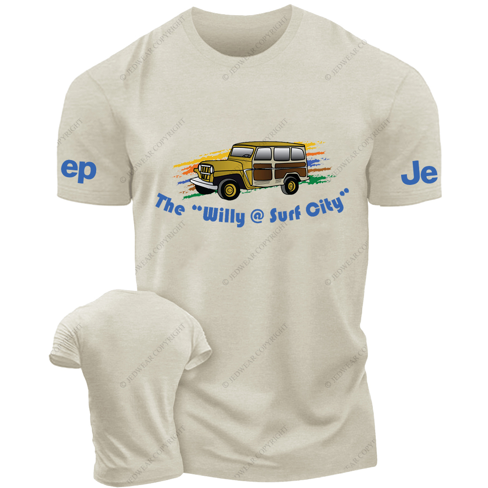The Willy Surf City Four-Wheeled Vehicles Driving On City Roads JP T-Shirt