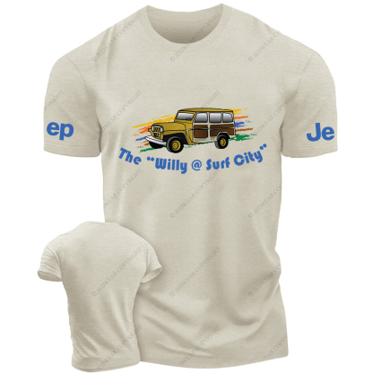 The Willy Surf City Four-Wheeled Vehicles Driving On City Roads JP T-Shirt