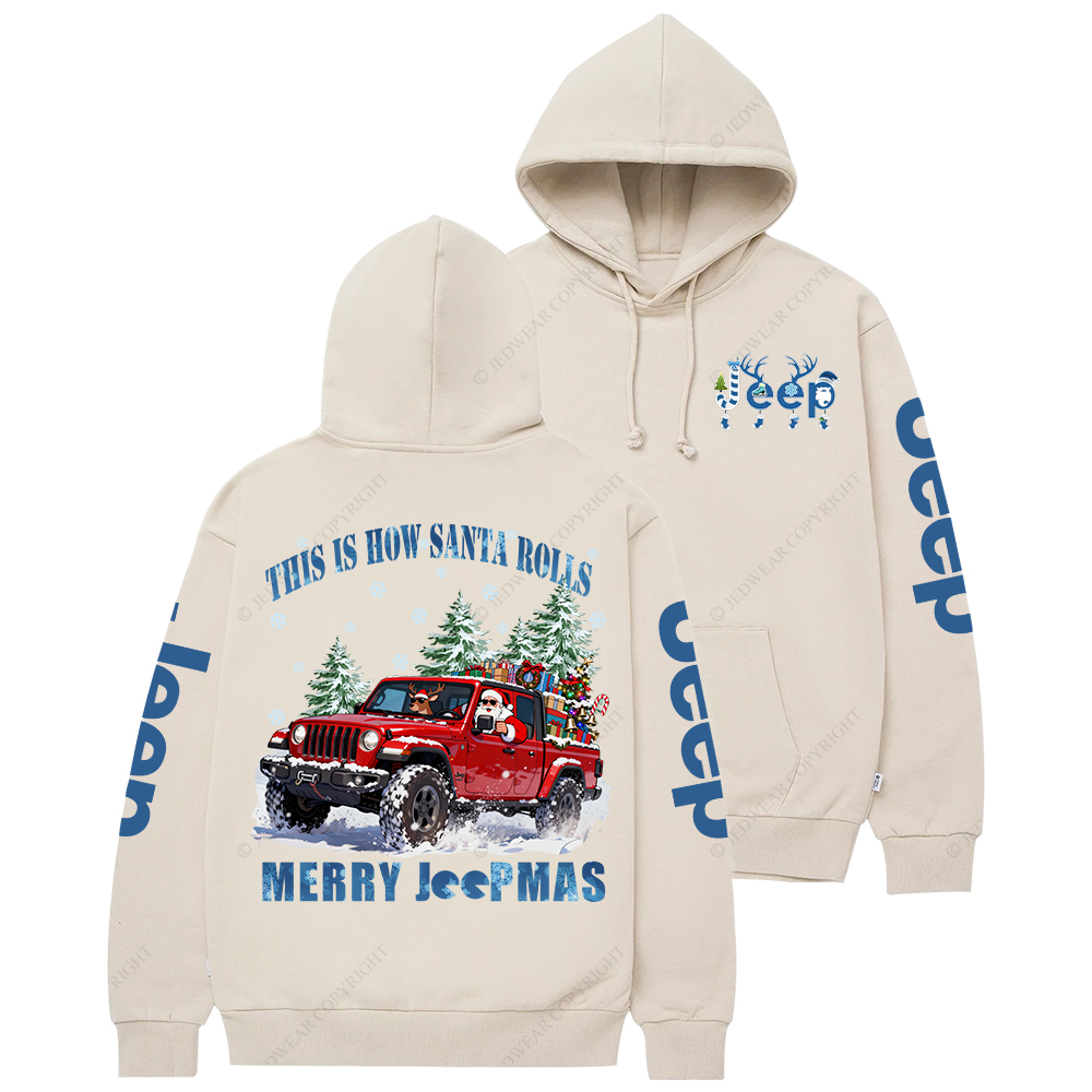 This Is How Santa Rolls Merry Christmas Jp Casual Hoodie