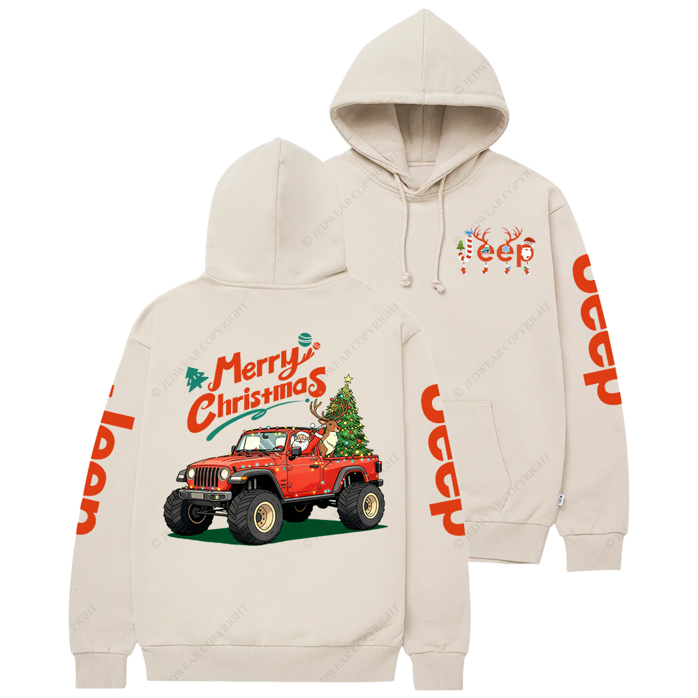 Merry Christmas Santa Claus Driving Gladiator Jp Casual Hoodie