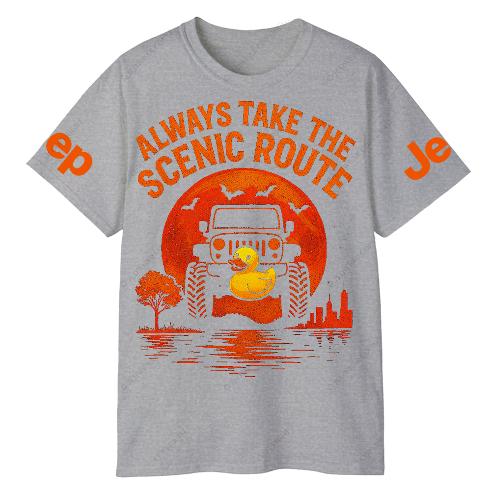 Duck Always Take The Scenic Route Jp T-Shirt 