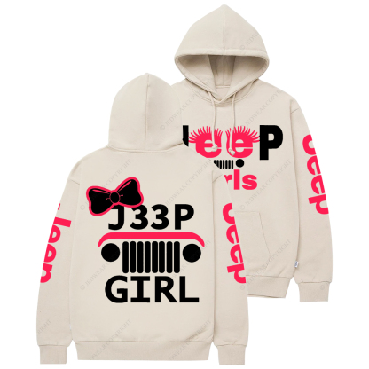 Pink Jp Girl Casual Hoodie