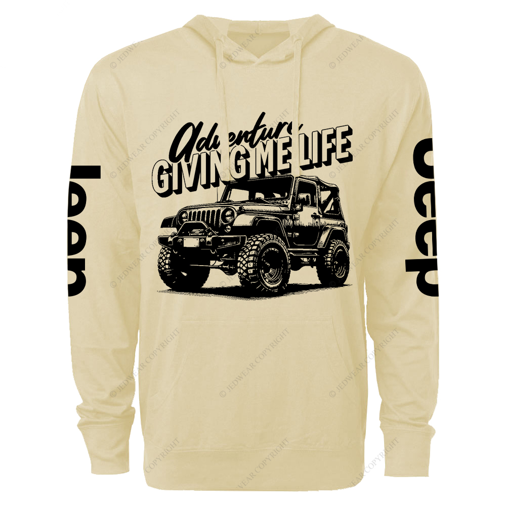 Adventure Giving Me Life Jp Lightweight Hoodie
