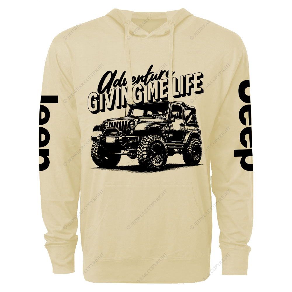 Adventure Giving Me Life Jp Lightweight Hoodie