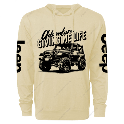 Adventure Giving Me Life Jp Lightweight Hoodie