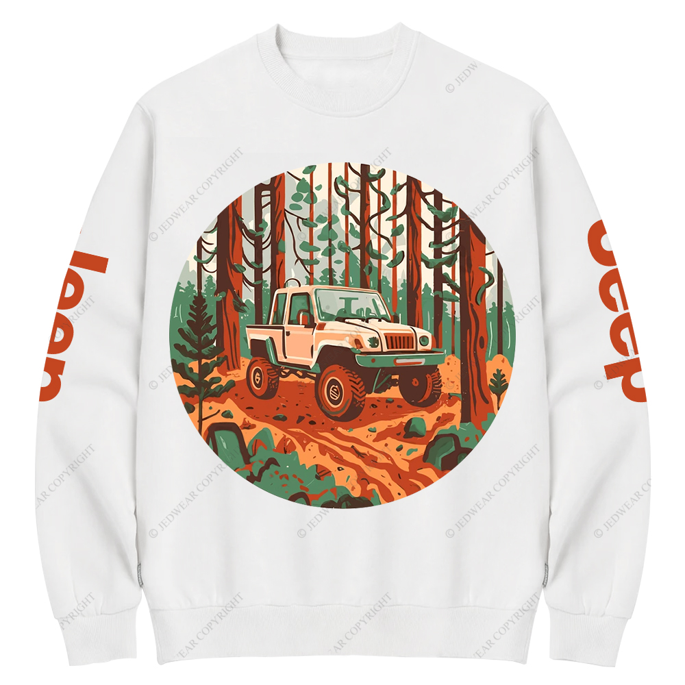 Gladiator Driving In Forest Jp Crew Neck Sweatshirt