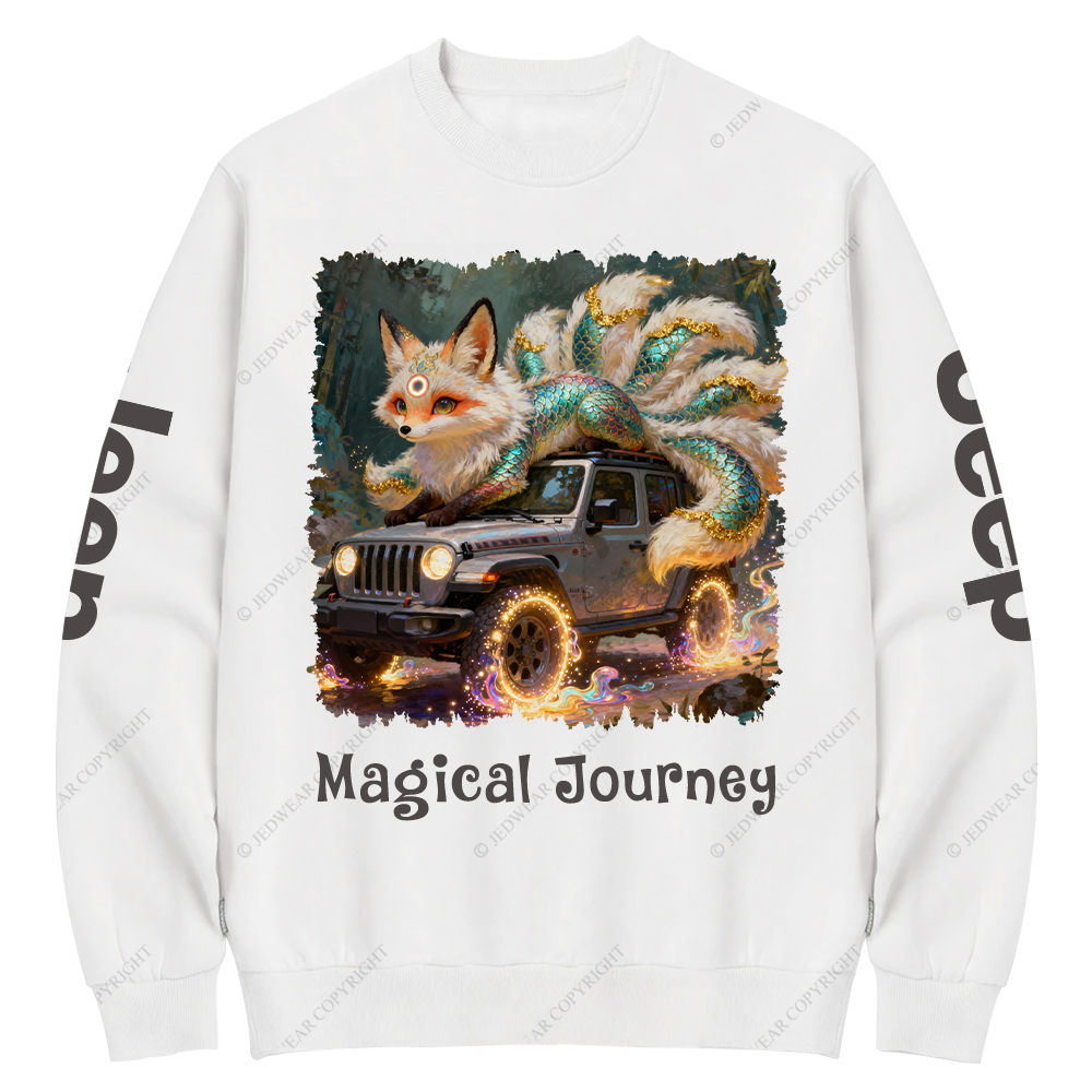 Nine Tailed Fox Magical Journey Jp Crew Neck Sweatshirt