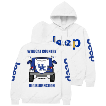 Kentucky Wildcat Country Big Blue Nation Jp Casual Hoodie