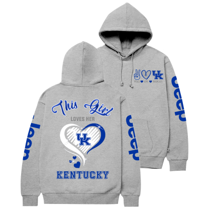 This Girl Loves Her Kentucky Wildcat Jp Casual Hoodie