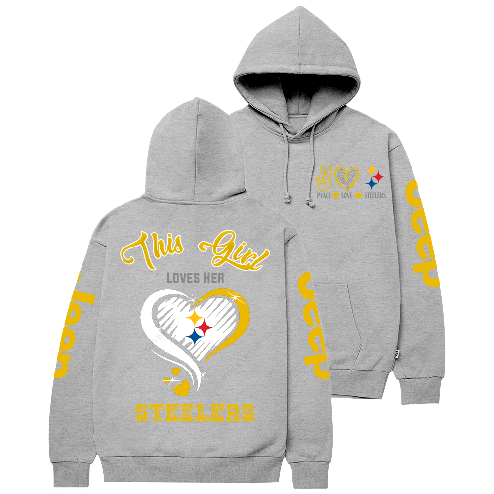 This Girl Loves Her Pittsburgh Steelers Nation Jp Casual Hoodie