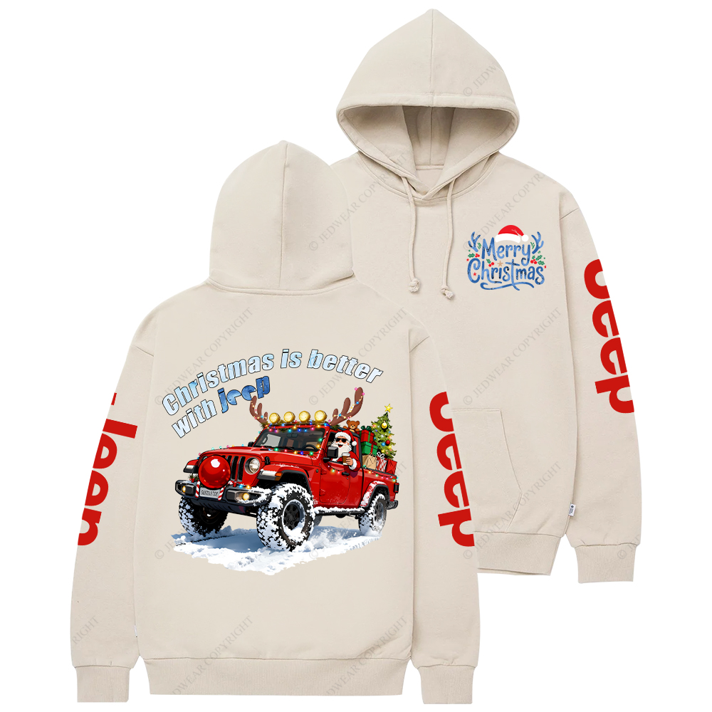 Christmas Is Better With Car Jp Casual Hoodie