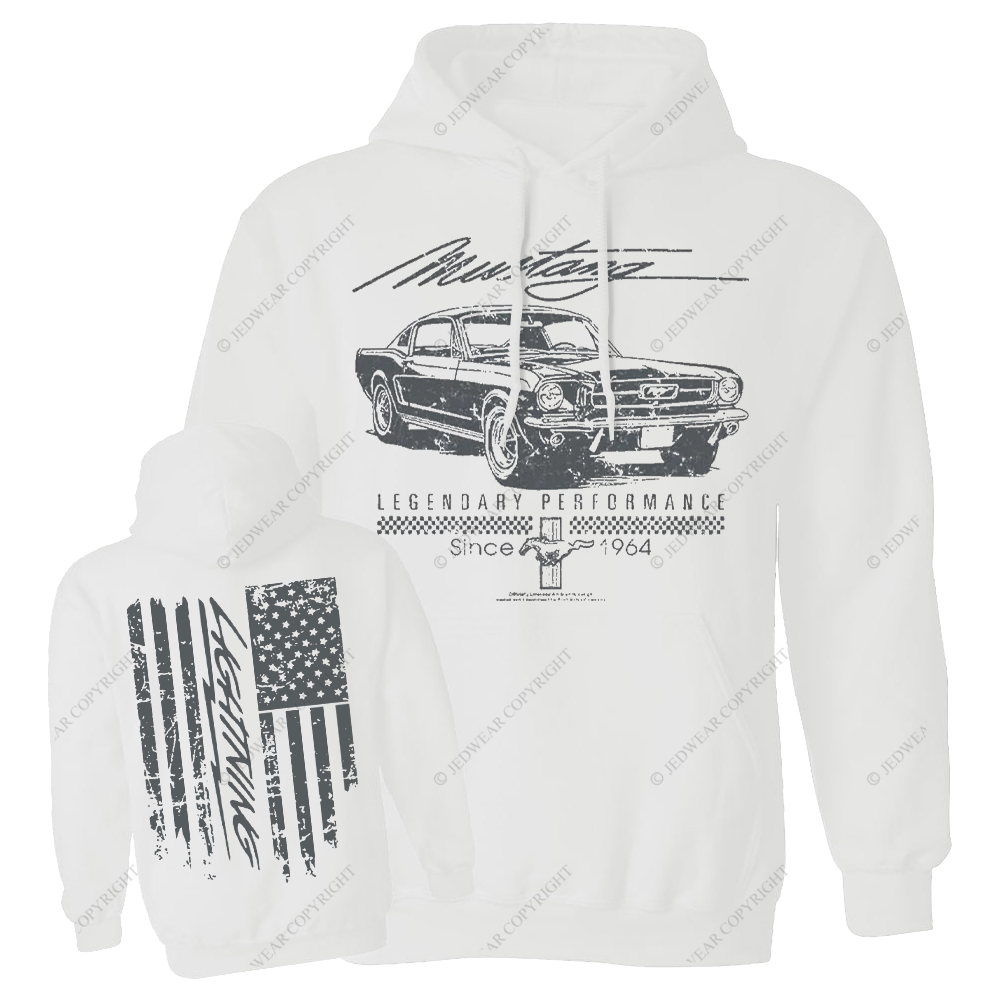 Mustang Legendary Performance Since 1964 FJ Casual Hoodie