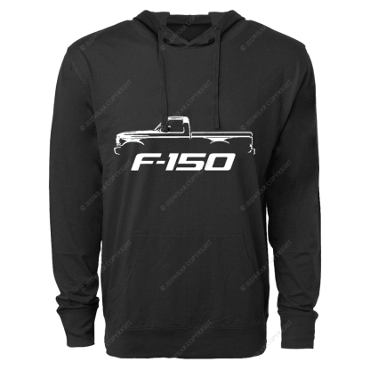 1992-96 F150 Single Cab Pickup Truck Classic Outline Design FJ Oversized Lightweight Hoodie