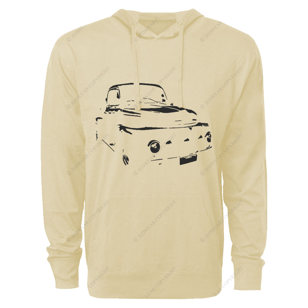 1951 Black F1 Pickup Truck FJ Oversized Lightweight Hoodie   