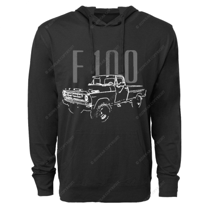 1972 F100 Vintage Pickup Truck FJ Oversized Lightweight Hoodie   