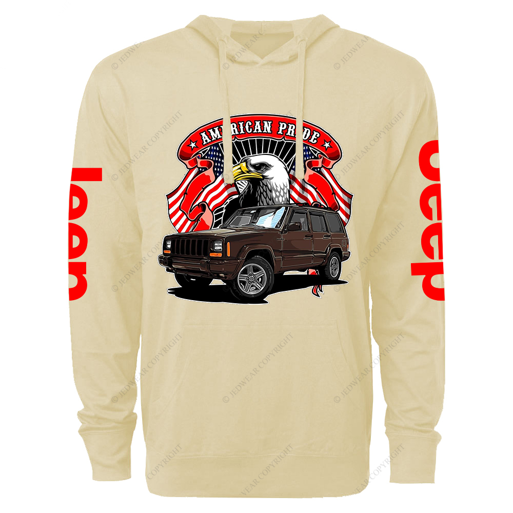 American Pride Eagle Jp Oversized Lightweight Hoodie   
