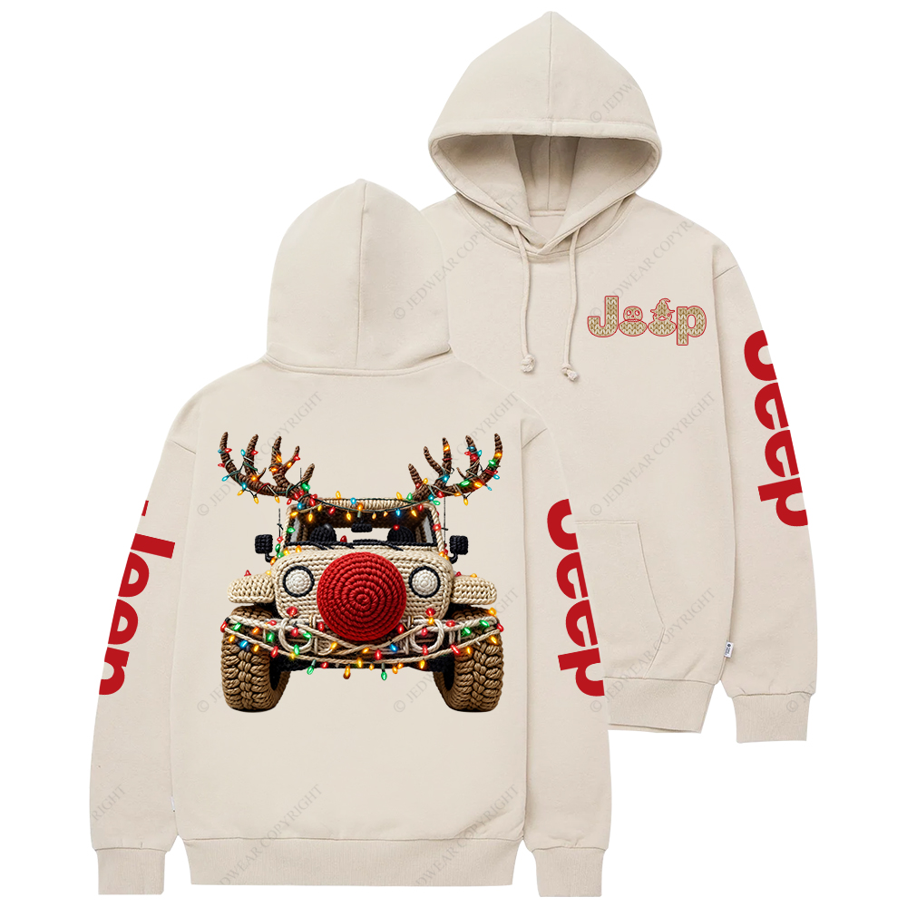 Trendy Christmas Crochet Pattern Jp Casual Hoodie