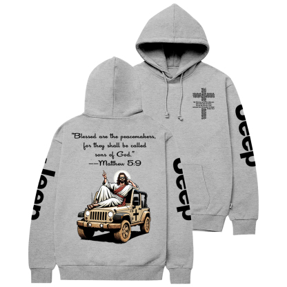 Blessed Are The Peacemakers Jesus Jp Casual Hoodie